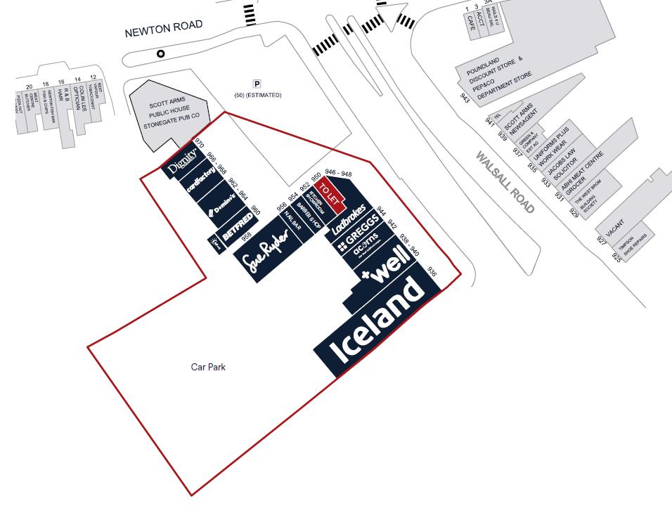 Unit 950 Scott Arms Shopping Centre, Walsall Rd, B42 1TQ