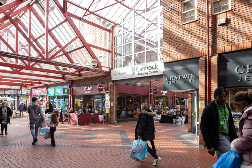 Various Units, Cannock Shopping Centre, Market Hall Street, Cannock, WS11 1EB
