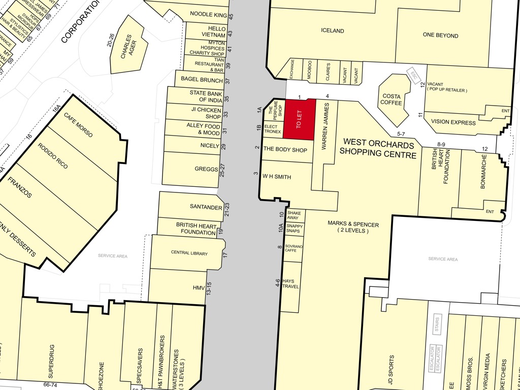 Unit 1, West Orchards Shopping Centre, Smithford Way, Coventry, West Midlands, CV1 1QX