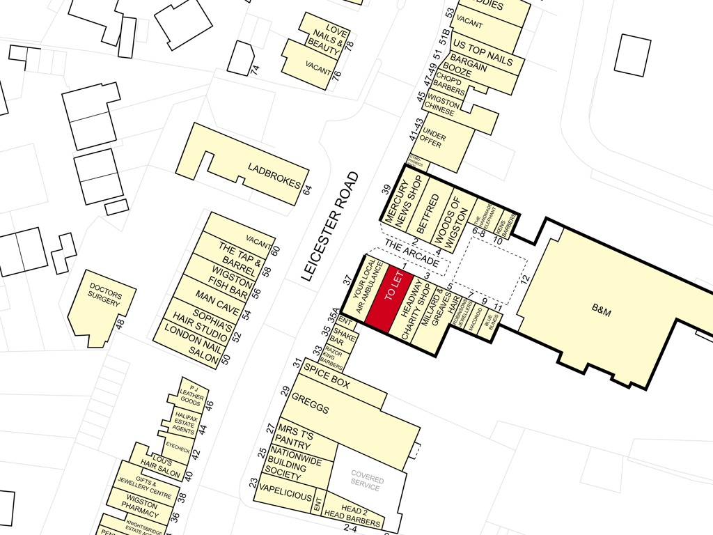 Unit 1 The Arcade, Magna Square, Leicester Road, Wigston, Leicestershire, LE18 1NR