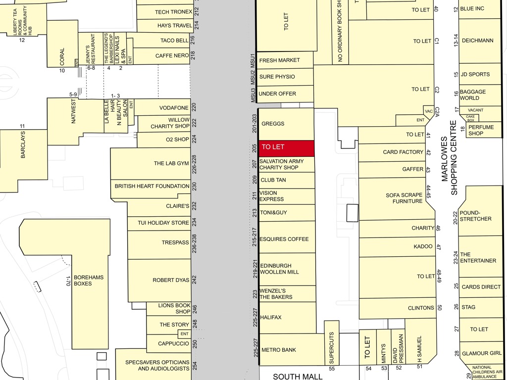 Unit 205, The Marlowes, Hemel Hempstead, Hertfordshire, HP1 1DX