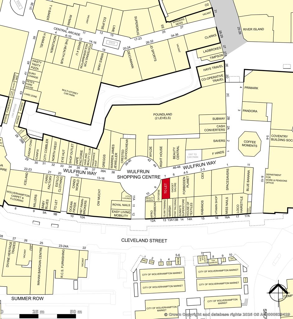 Unit 52, 7 Wulfrun Way, Wulfrun Shopping Centre, Wolverhampton, WV1 3HH