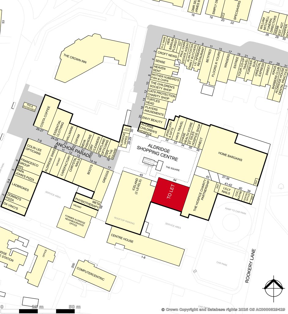 Unit 44, The Square, Aldridge Shopping Centre, Aldridge, West Midlands, WS9 8QS