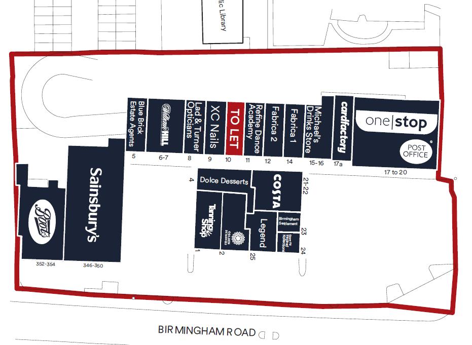 Unit 10, The Lanes Shopping Centre, Birmingham Road, Wylde Green, Sutton Coldfield , West Midlands, B72 1YG